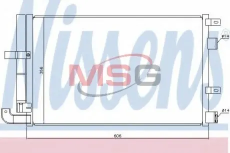 Радиатор кондиционера NISSENS 940346