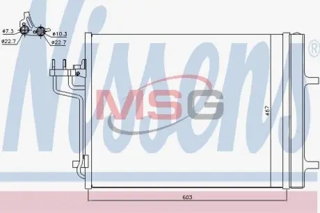 Радиатор кондиционера NISSENS 940398