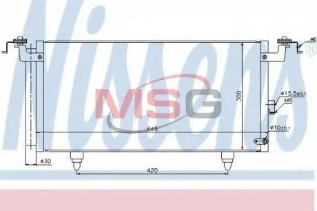 Конденсер кондиціонера NISSENS 940399