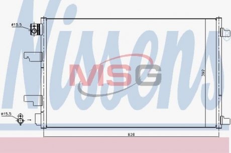 Конденсер кондиционера NISSENS 940402