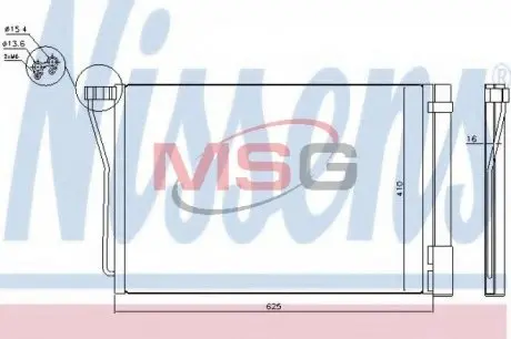 Радиатор кондиционера NISSENS 940418