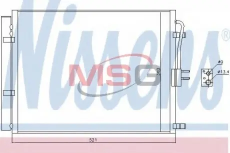 Конденсер кондиционера NISSENS 940428