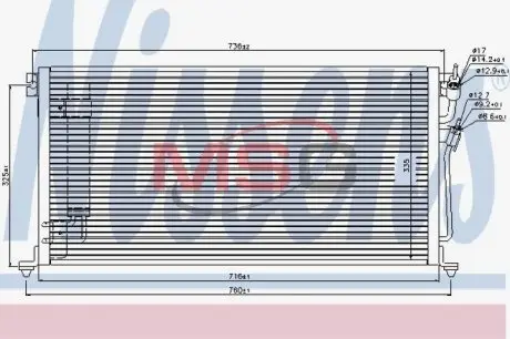 Радиатор кондиционера NISSENS 940439