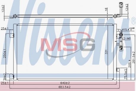 Радиатор кондиционера NISSENS 940457