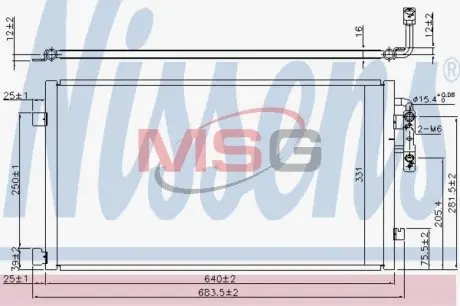Радиатор кондиционера NISSENS 940457