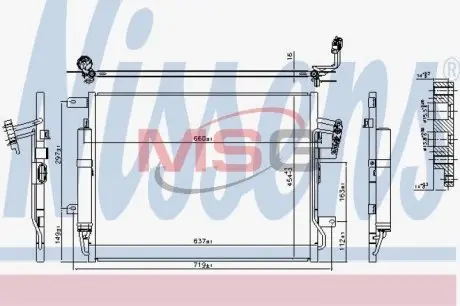 Радиатор кондиционера NISSENS 940481
