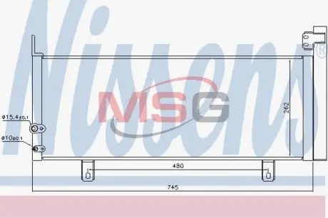 Конденсер кондиціонера NISSENS 940499
