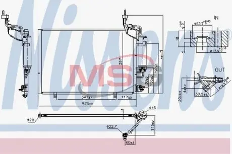Радиатор кондиционера NISSENS 940526