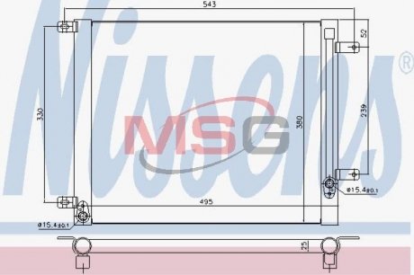 Радиатор кондиционера NISSENS 940542