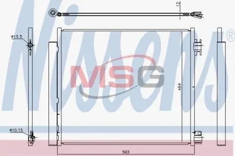 Радиатор кондиционера NISSENS 940546