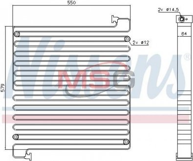 Радиатор кондиционера NISSENS 940550