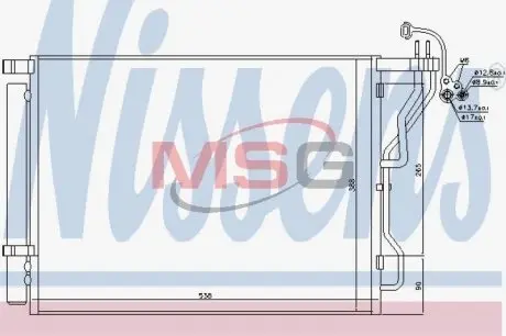 Конденсер кондиционера NISSENS 940563