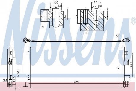 Радиатор кондиционера NISSENS 940568