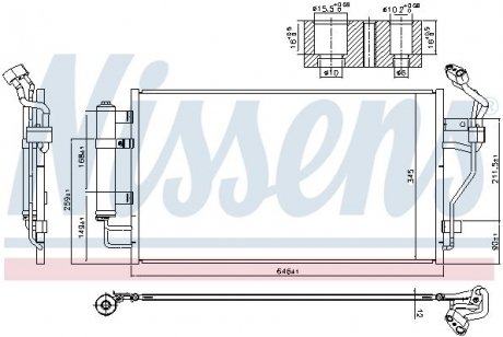 Радиатор кондиционера NISSENS 940583 (фото 1)