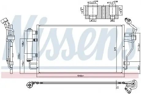 Радиатор кондиционера NISSENS 940583