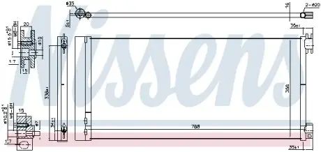Конденсер кондиціонера NISSENS 940596