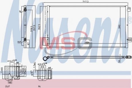 Радиатор кондиционера NISSENS 940678