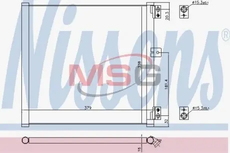 Радиатор кондиционера NISSENS 940704