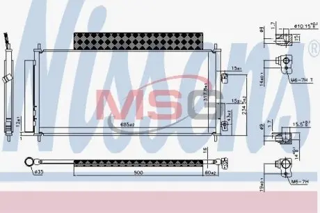 Радиатор кондиционера NISSENS 940737