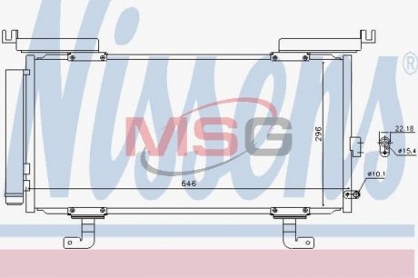 Конденсер кондиціонера NISSENS 940742