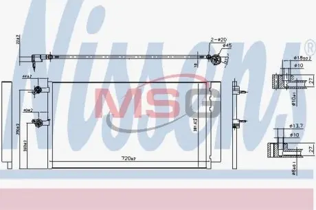 Радиатор кондиционера First Fit NISSENS 940743