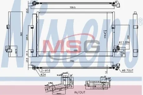Радиатор кондиционера First Fit NISSENS 940748