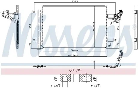 MAZDA Радіатор кондиціонера (кондесатор) 3 (BP), CX-30 NISSENS 940984