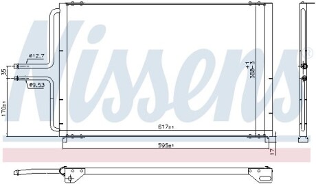 Радіатор кондиціонера NISSENS 940997