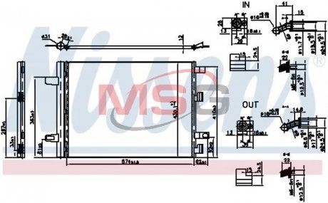 Радиатор кондиционера First Fit NISSENS 941194