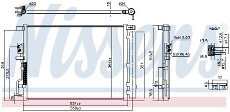 Радіатор кондиціонера First Fit NISSENS 941290