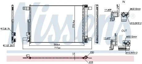 Радіатор кондиціонера NISSENS 941339