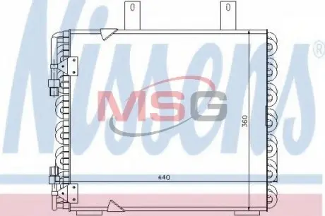Радиатор кондиционера NISSENS 94172