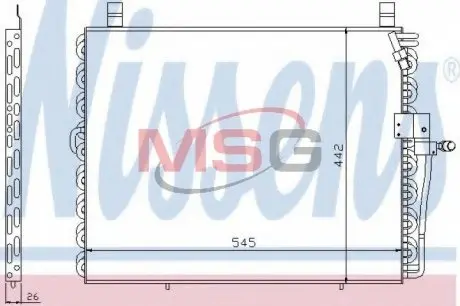 Радиатор кондиционера NISSENS 94176