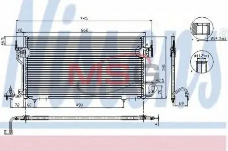Конденсер кондиционера NISSENS 94218