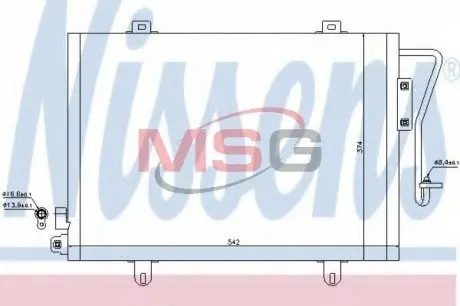 Радиатор кондиционера NISSENS 94279