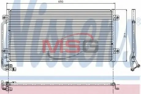 Радіатор кондиціонера NISSENS 94341