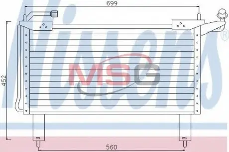 Радиатор кондиционера NISSENS 94351