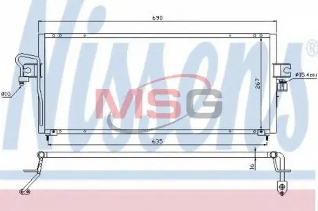Конденсер кондиционера NISSENS 94494