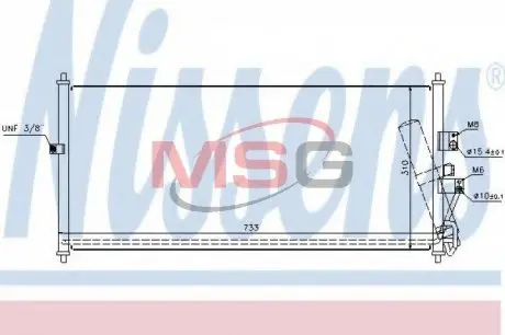 Радиатор кондиционера First Fit NISSENS 94521