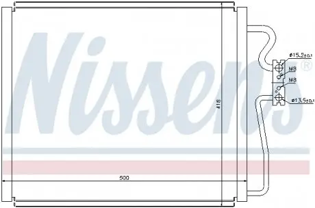 Конденсер кондиционера NISSENS 94528