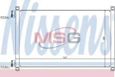 Радиатор кондиционера NISSENS 94533