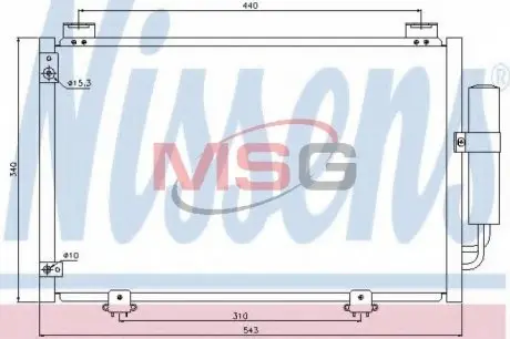 Радиатор кондиционера NISSENS 94581