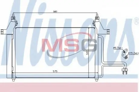Радиатор кондиционера NISSENS 94610