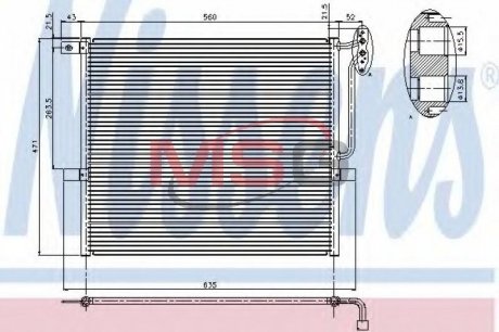Радиатор кондиционера NISSENS 94761