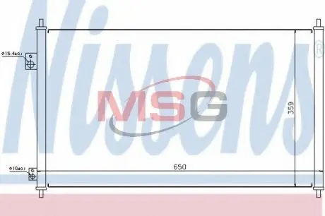 Радиатор кондиционера NISSENS 94771