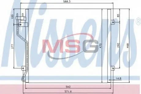 Радиатор кондиционера NISSENS 94773