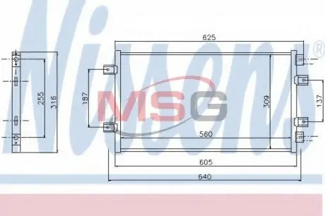 Радиатор кондиционера NISSENS 94811