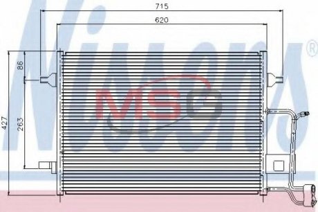 Радіатор кондиціонера NISSENS 94922