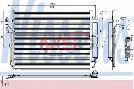 Радиатор кондиционера First Fit NISSENS 94962 (фото 1)