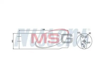 Осушувач кондиціонера NISSENS 95170